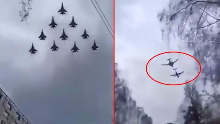 Rus savaş uçaklarının Ukrayna’nın Harkov şehrini bombaladığı görüntüler ortaya çıktı