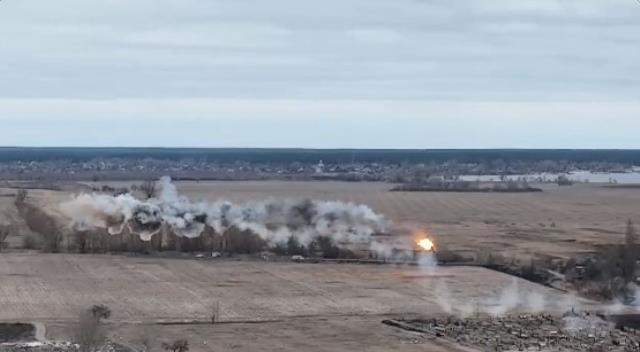 Ukrayna ordusu Rus helikopterini uçaksavar füzesiyle düşürdü