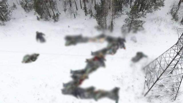 Ukrayna ordusundan cansız bedenlerle Rusya’ya Z harfi göndermesi!