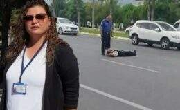 Akan trafikte yola yatan avukattan, yardım için gelen kadına taciz şoku!